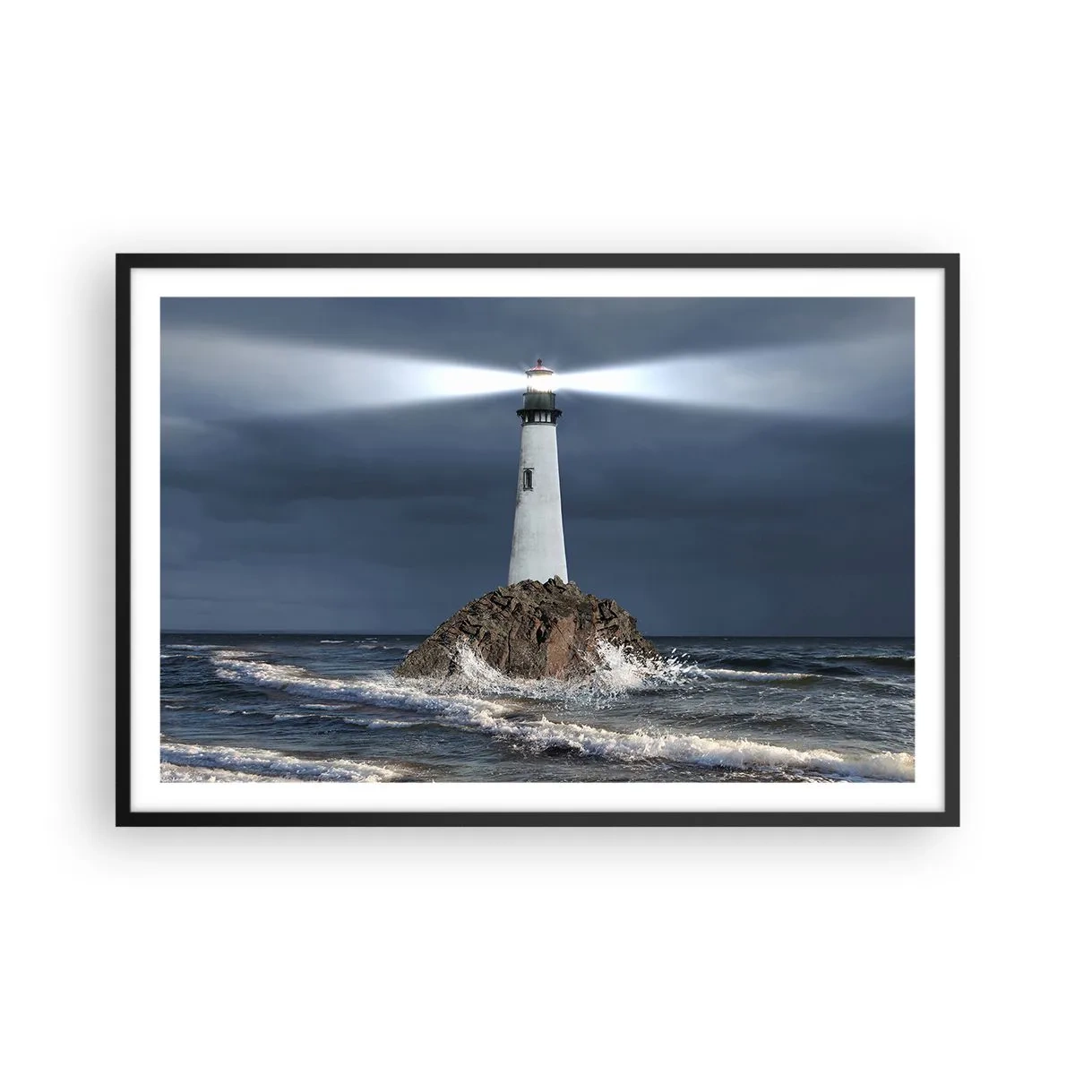 Póster en marco negro - ¡Aquí... aquí... aquí! - 91x61 cm