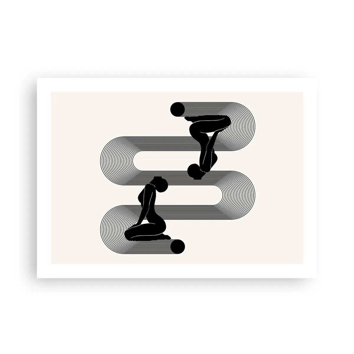 Póster - Simetría sensual - 70x50 cm