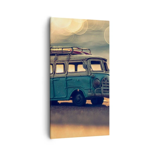 Cuadro sobre lienzo - Impresión de Imagen - El fin de los ídolos del dinero y del trabajo - 55x100 cm