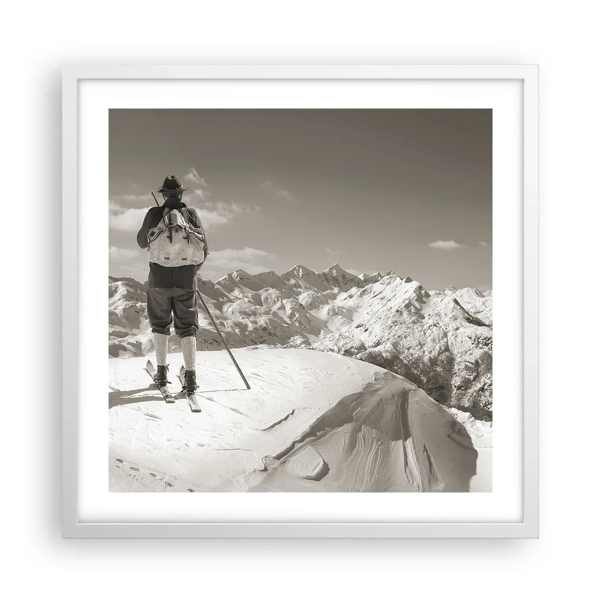 Póster en marco blanco - El techo del mundo - 50x50 cm