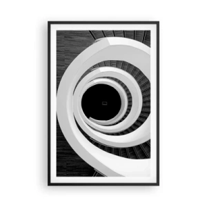 Póster en marco negro - Hacia el origen - 61x91 cm