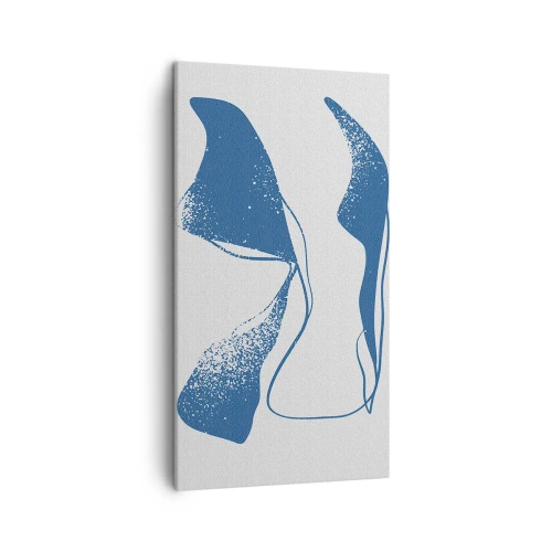 Cuadro sobre lienzo - Impresión de Imagen - Abstracción con alas - 45x80 cm
