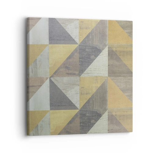 Cuadro sobre lienzo - Impresión de Imagen - El arte de los triángulos - 30x30 cm