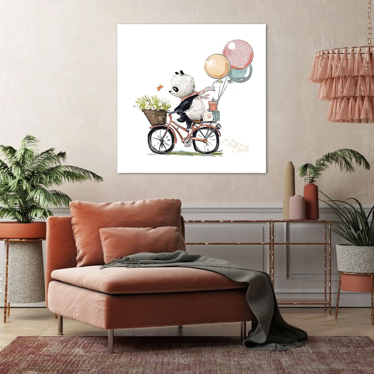 Cuadro sobre lienzo - Impresión de Imagen - Un día feliz - 30x30 cm