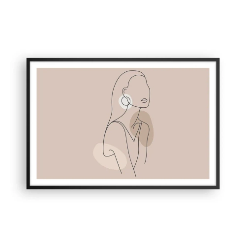 Póster en marco negro - Un icono de la inocencia - 91x61 cm