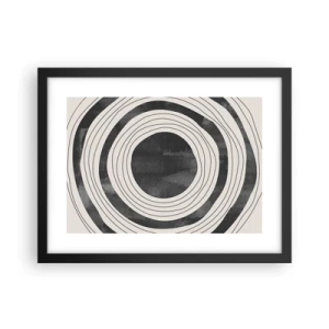 Póster en marco negro - En el centro mismo - 40x30 cm