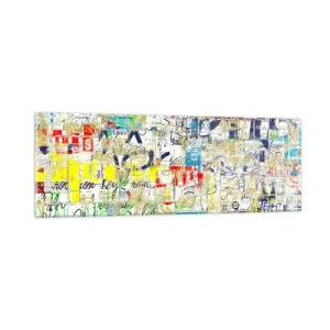 Cuadro sobre vidrio - Impresiones sobre Vidrio - Simplemente agradable a la vista - 90x30 cm