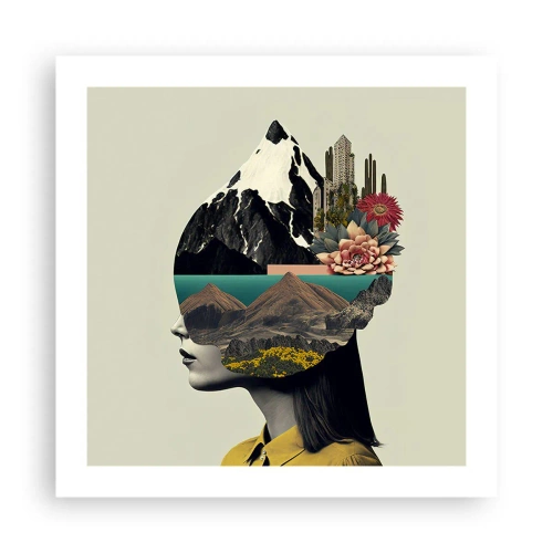 Póster - La mujer, siempre un misterio - 50x50 cm