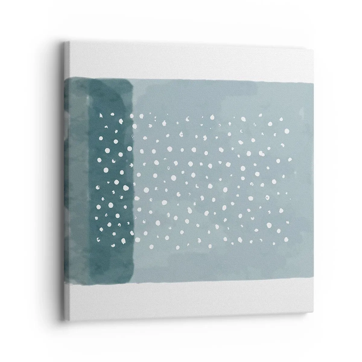 Cuadro sobre lienzo - Impresión de Imagen - Creación sobre azul - 30x30 cm