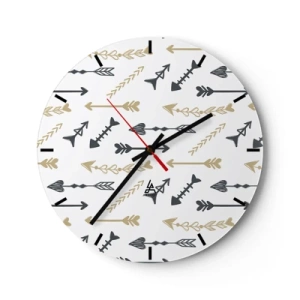 Reloj de pared - Reloj de vidrio - El sueño de un arquero - 40x40 cm
