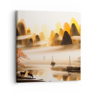 Cuadro sobre lienzo - Impresión de Imagen - Más allá del Lejano Oriente - 30x30 cm