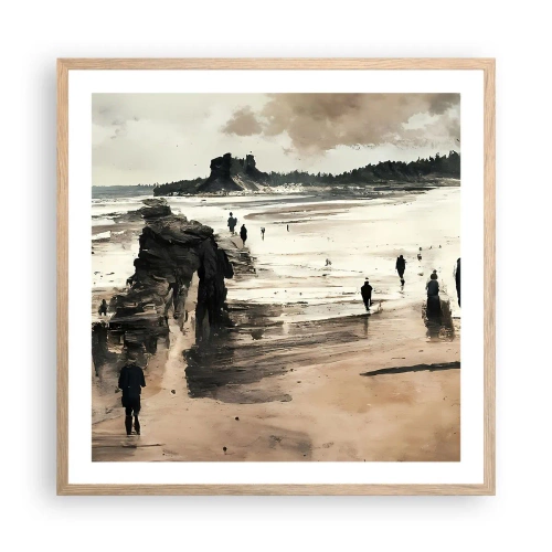 Póster en marco roble claro - Un sueño evocado - 60x60 cm