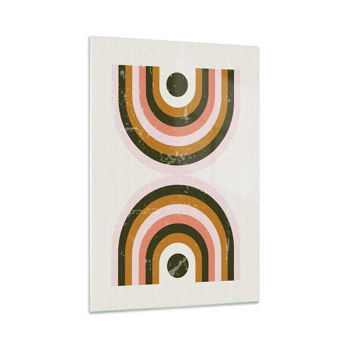 Cuadro sobre vidrio - Impresiones sobre Vidrio - Abstracción gemela - 70x100 cm