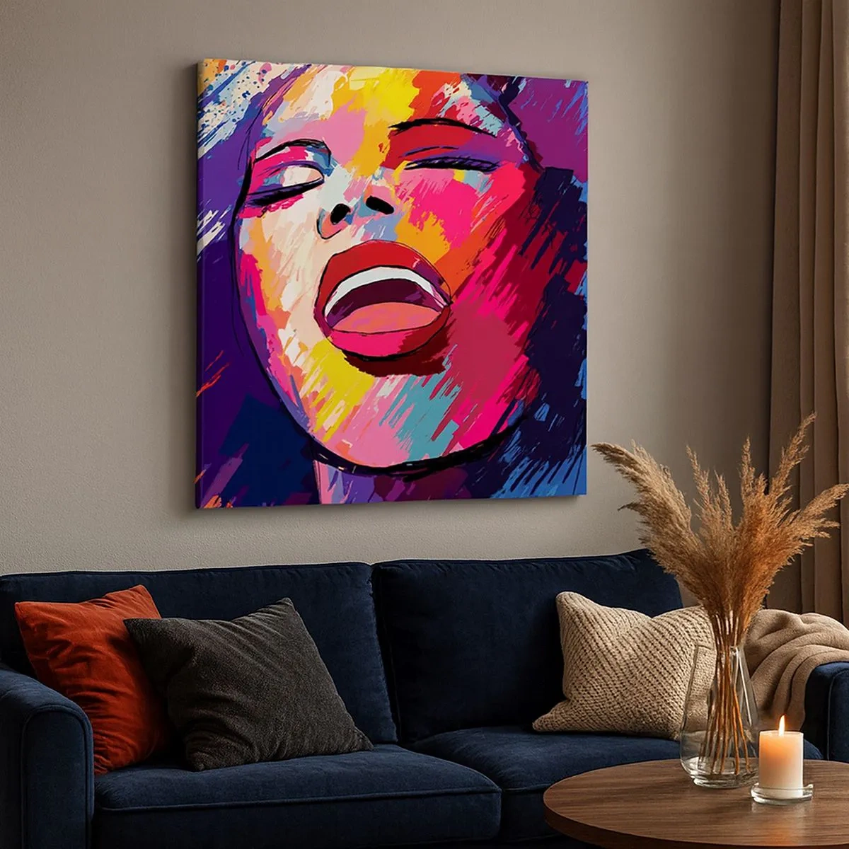 Cuadro sobre lienzo - Impresión de Imagen - Canta toda una vida - 30x30 cm