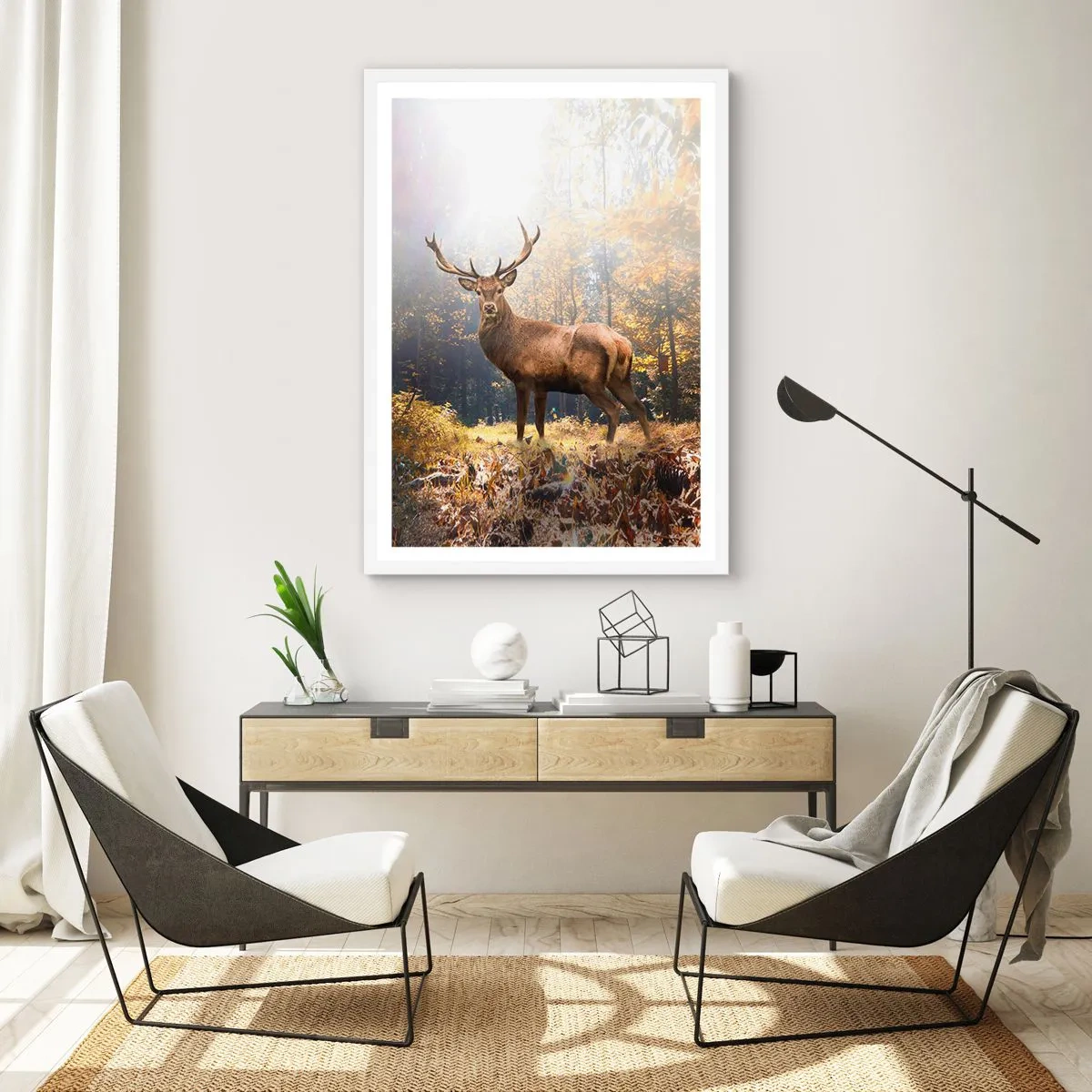 Póster en marco blanco - Con toda la majestuosidad - 70x100 cm