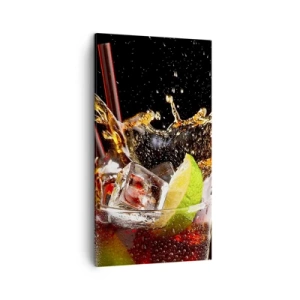 Cuadro sobre lienzo - Impresión de Imagen - Alegría y energía colorida - 45x80 cm