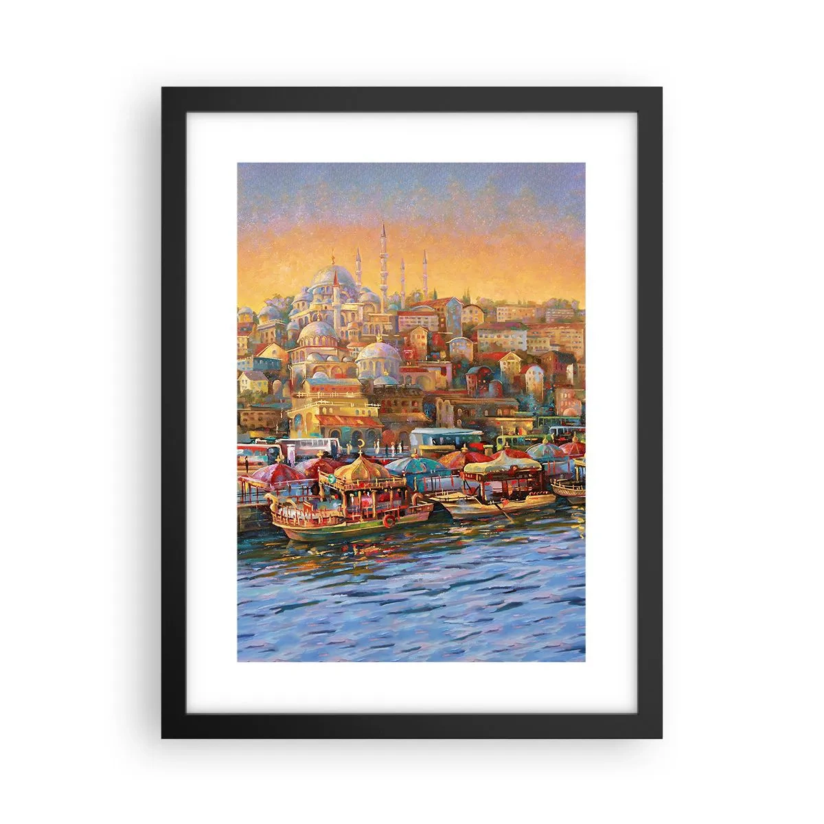 Póster en marco negro - Una historia en Estambul - 30x40 cm