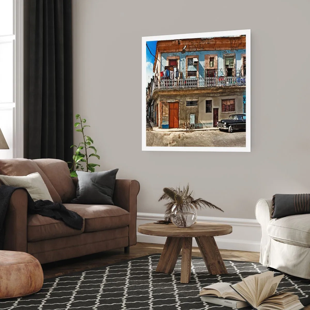 Póster - Ambiente hawaiano - 40x40 cm