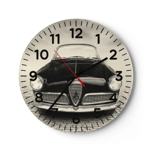 Reloj de pared - Reloj de vidrio - ¿Y cómo no quererme? - 30x30 cm