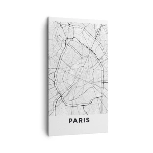 Cuadro sobre lienzo - Impresión de Imagen - Flor de París - 45x80 cm