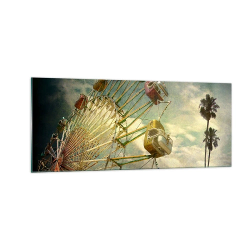 Cuadro sobre vidrio - Impresiones sobre Vidrio - Será, será un día estupendo.... - 100x40 cm
