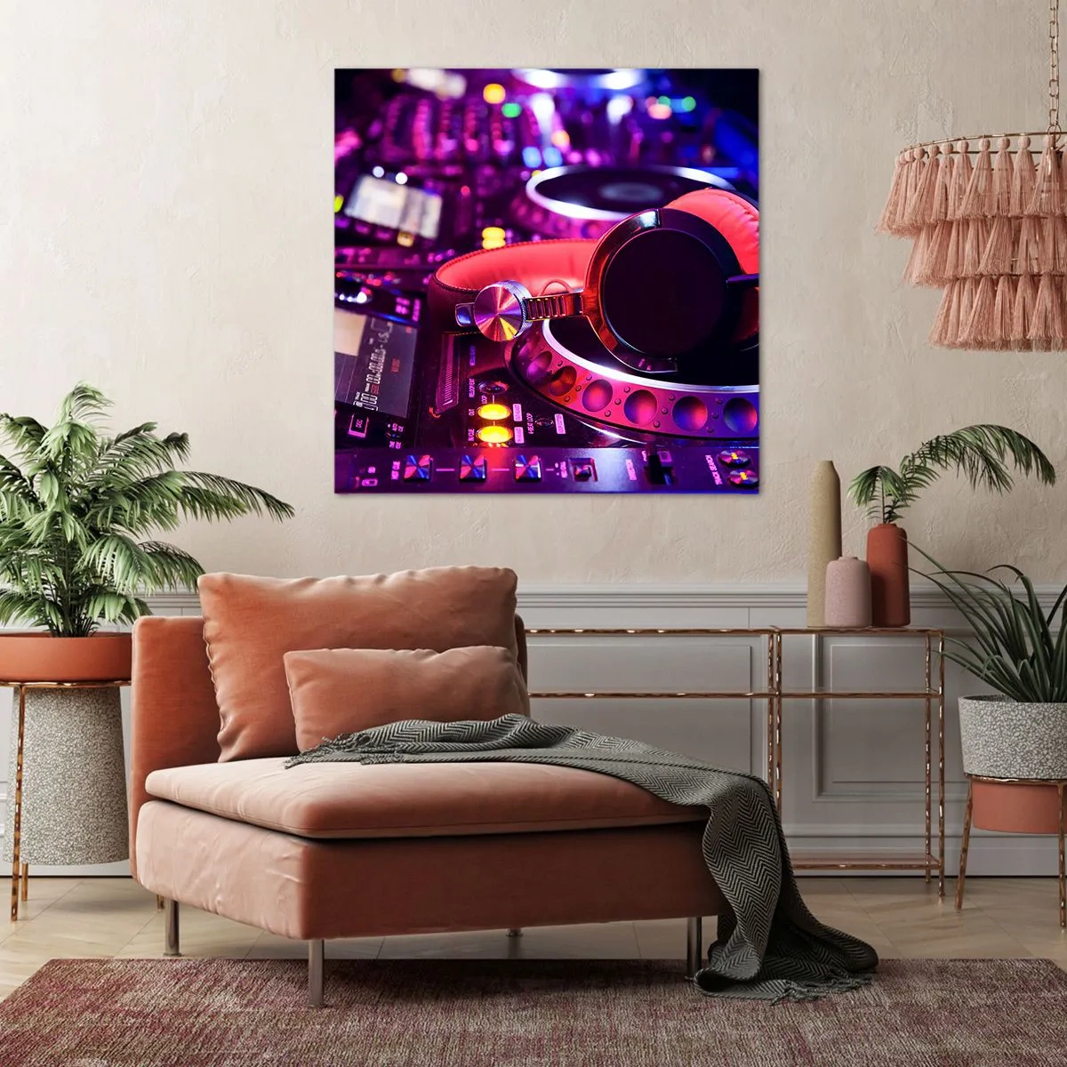 Cuadro sobre lienzo - Impresión de Imagen - Antes de que comience la diversión - 60x60 cm