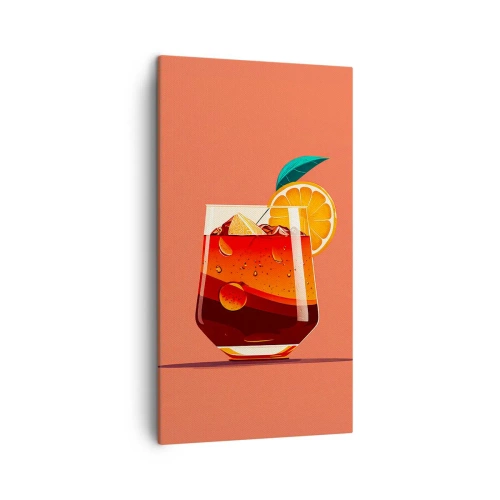 Cuadro sobre lienzo - Impresión de Imagen - Refresco de verano - 45x80 cm