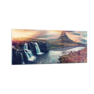 Cuadro sobre vidrio - Impresiones sobre Vidrio - En la majestuosidad de la naturaleza - 100x40 cm