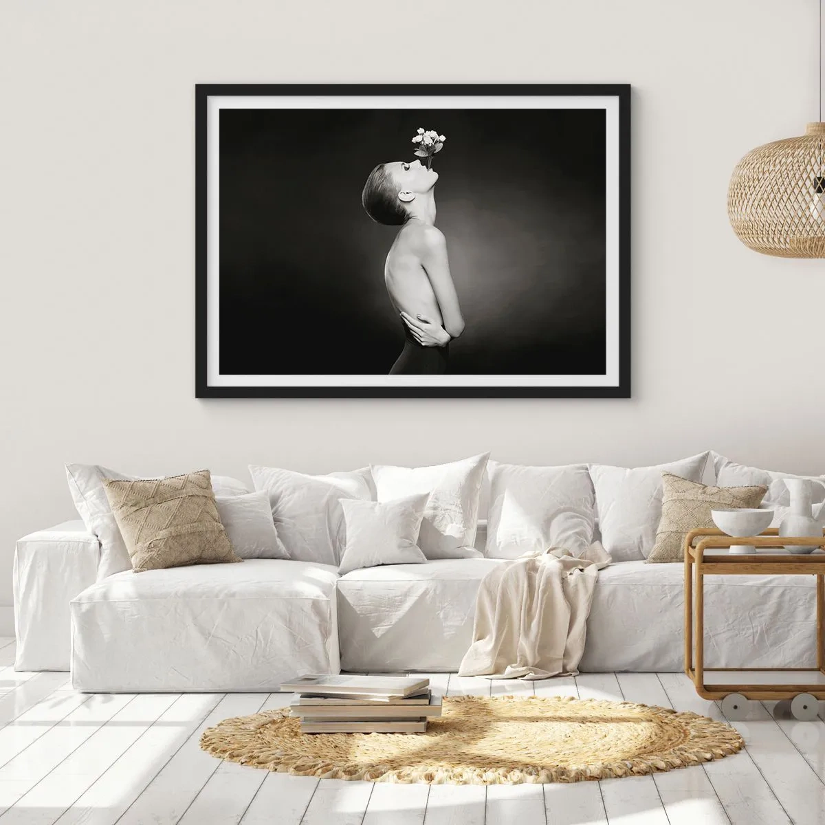 Póster en marco negro - Elegancia excéntrica - 40x30 cm