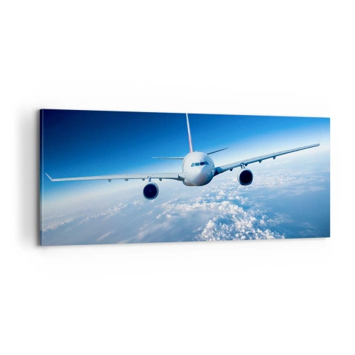 Cuadro sobre lienzo - Impresión de Imagen - Vuelo porque quiero - 100x40 cm