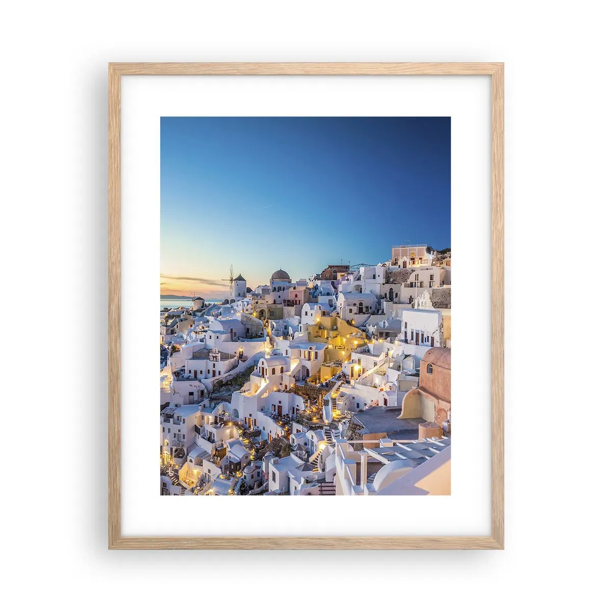 Póster en marco roble claro - La esencia de lo griego - 40x50 cm