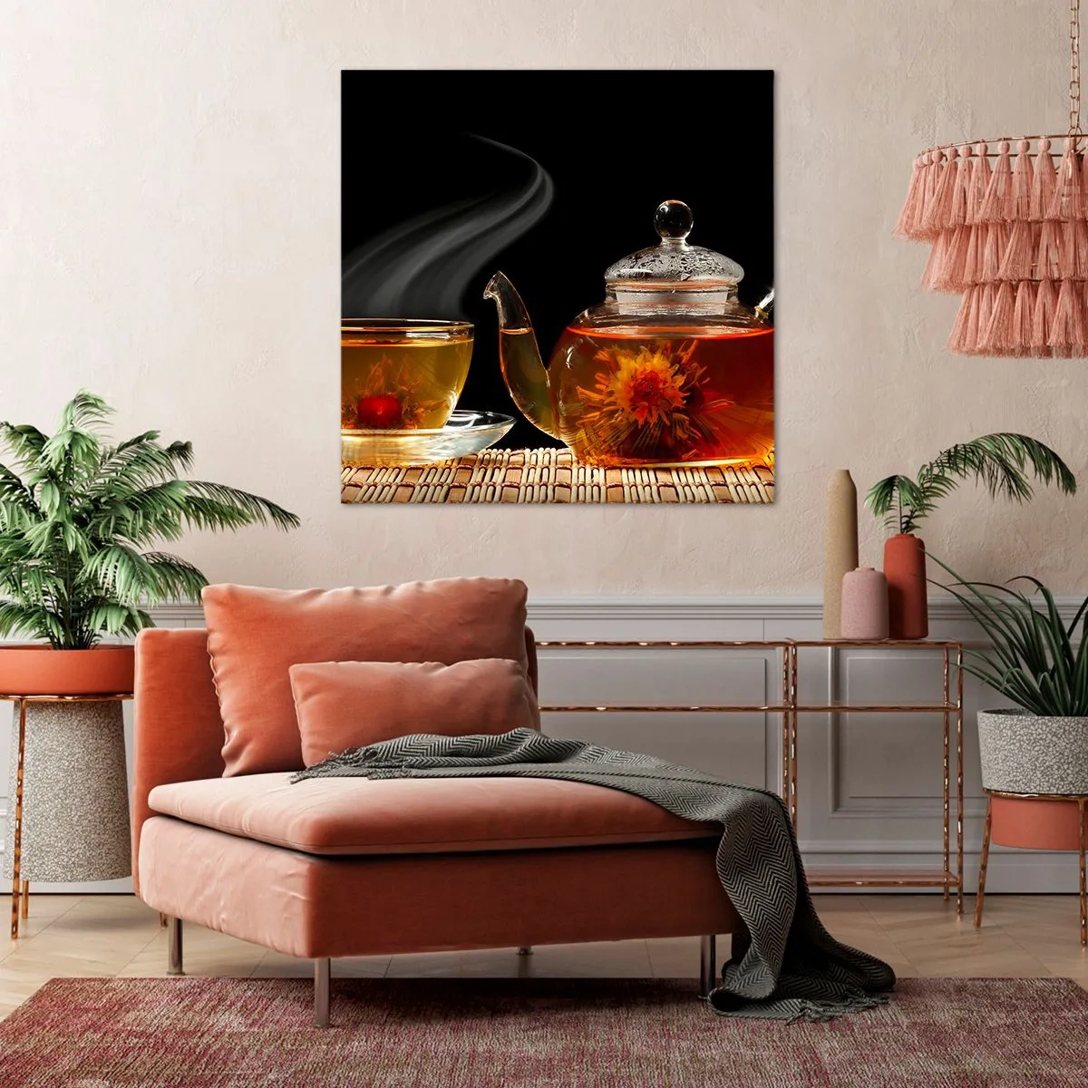 Cuadro sobre lienzo - Impresión de Imagen - Magia y el arte del té - 40x40 cm