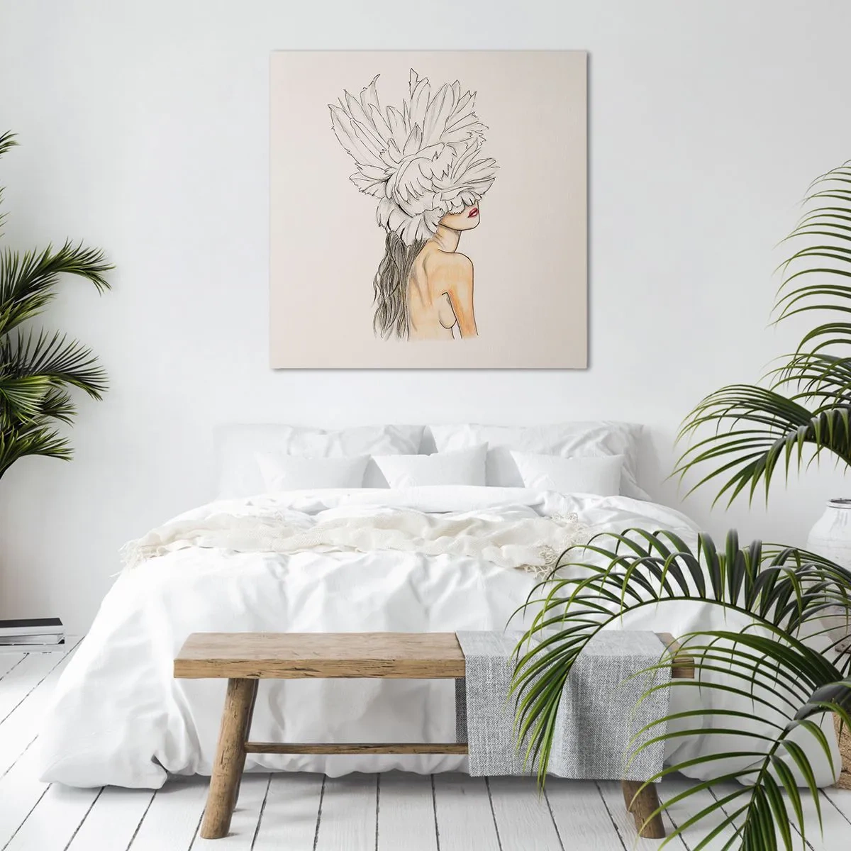 Cuadro sobre lienzo - Impresión de Imagen - Belleza coronada - 60x60 cm