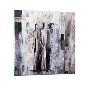 Cuadro sobre vidrio - Impresiones sobre Vidrio - El trío misterioso - 70x70 cm