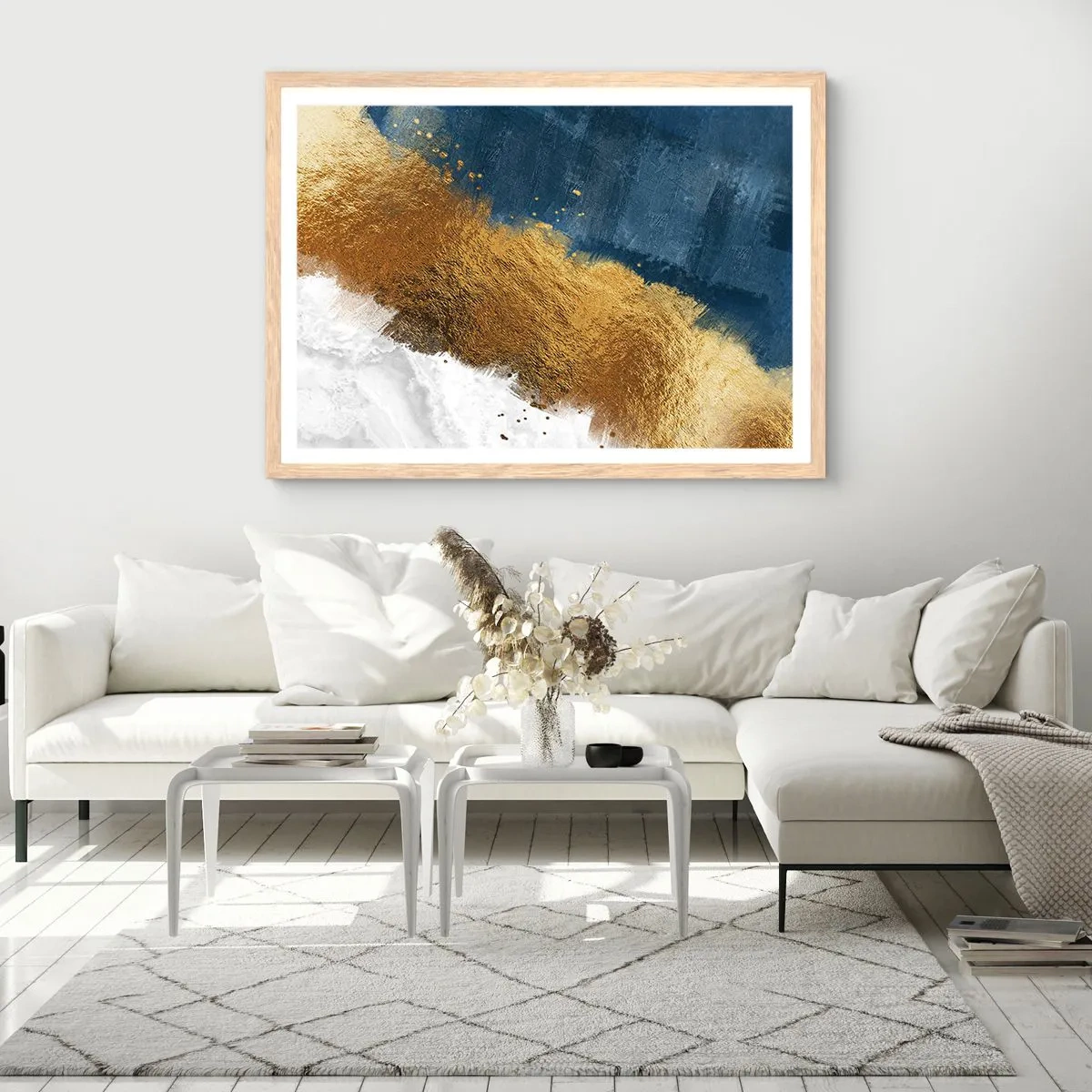 Póster en marco roble claro - Los colores del verano - 40x30 cm