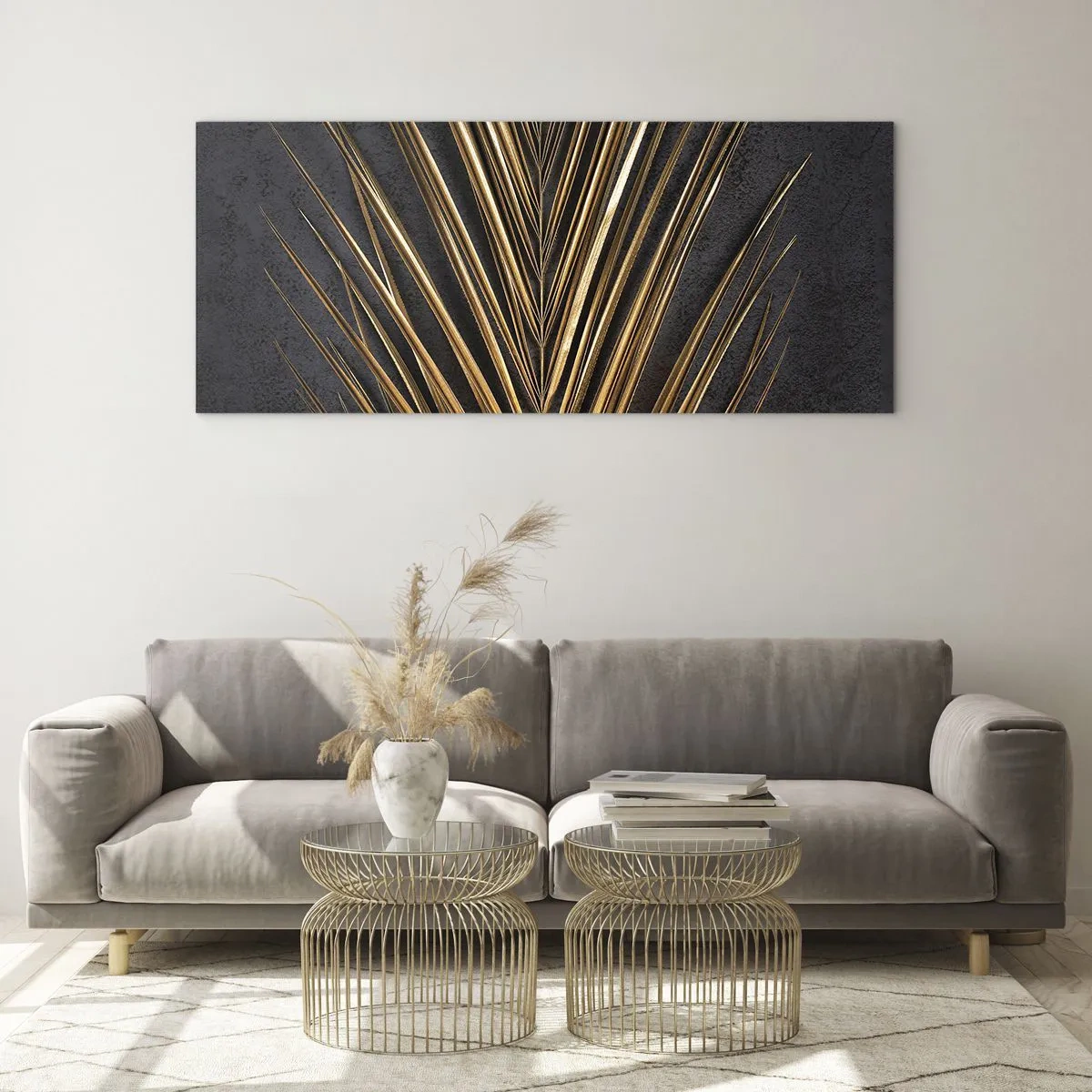 Cuadro sobre vidrio - Impresiones sobre Vidrio - El oro de los trópicos - 100x40 cm