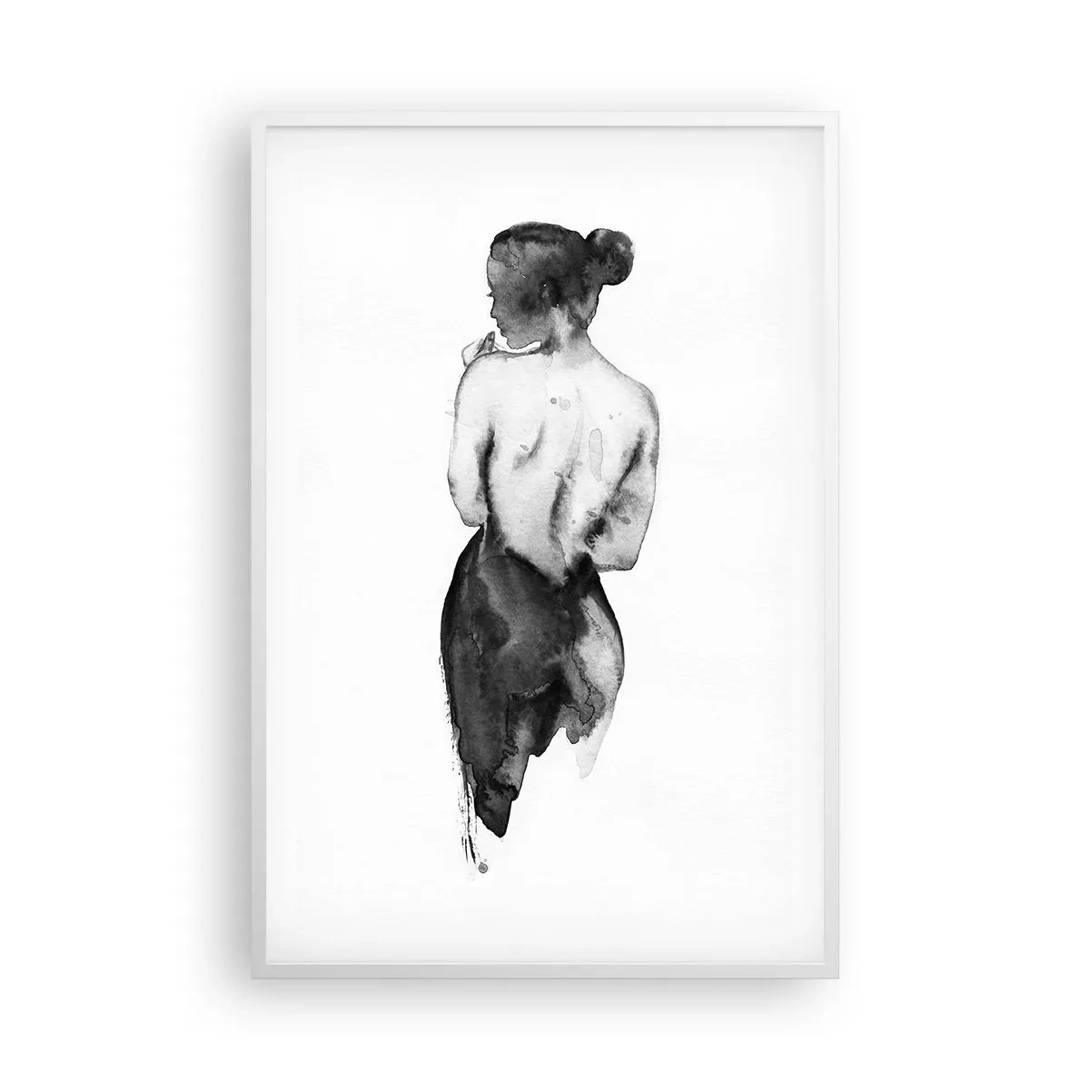 Póster en marco blanco - Sin ella el mundo deja de tener sentido - 61x91 cm