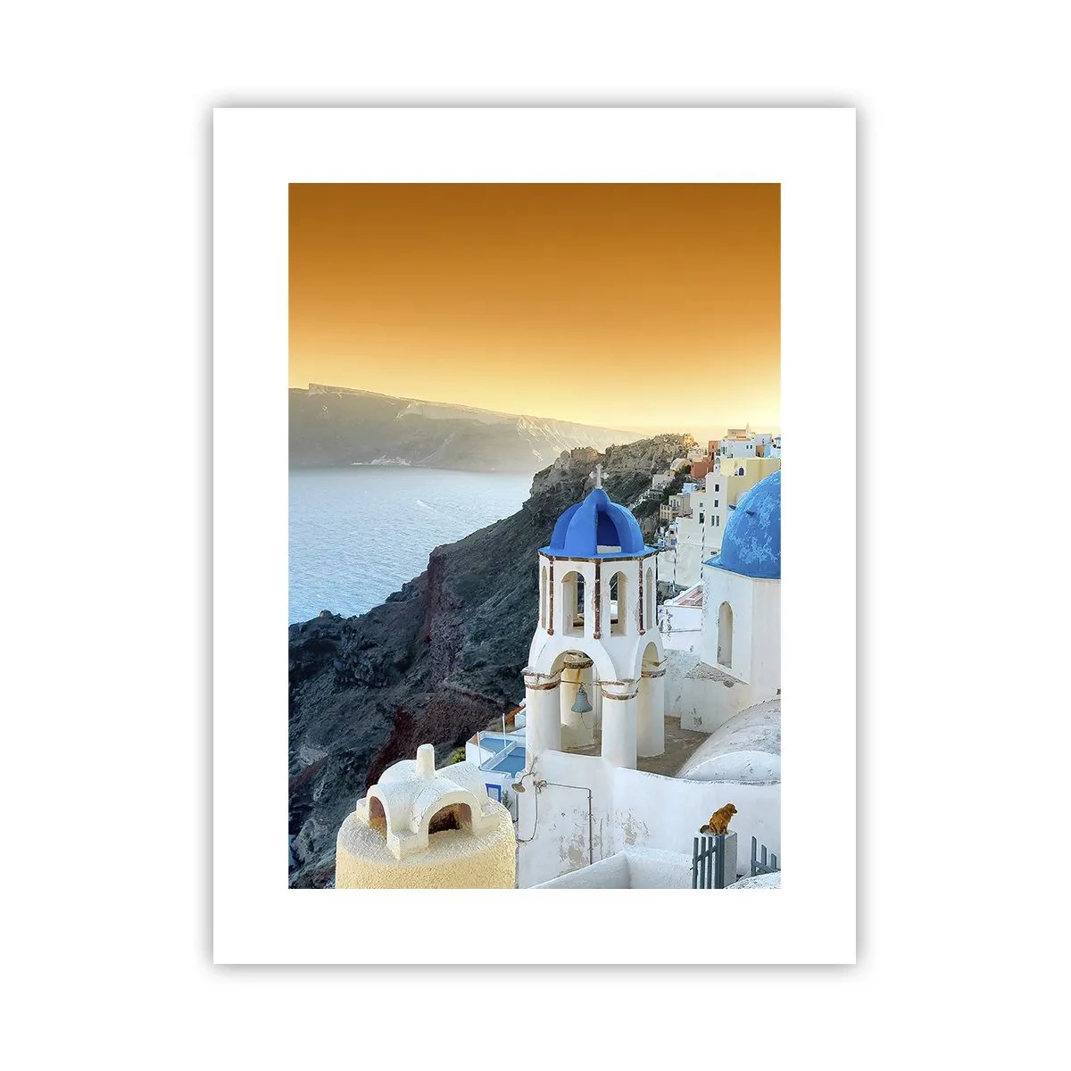 Póster - Santorini - el abrazo a las rocas - 30x40 cm