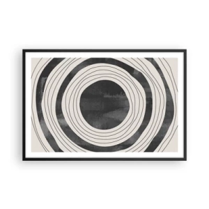 Póster en marco negro - En el centro mismo - 91x61 cm