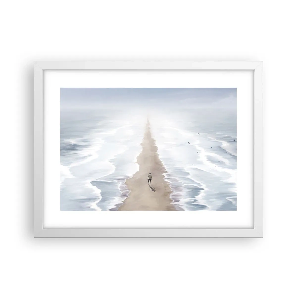 Póster en marco blanco - Un futuro brillante - 40x30 cm