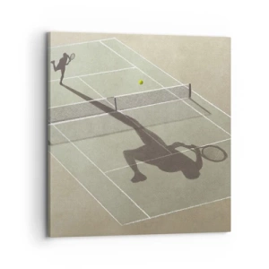 Cuadro sobre lienzo - Impresión de Imagen - Véncete a ti mismo - 70x70 cm