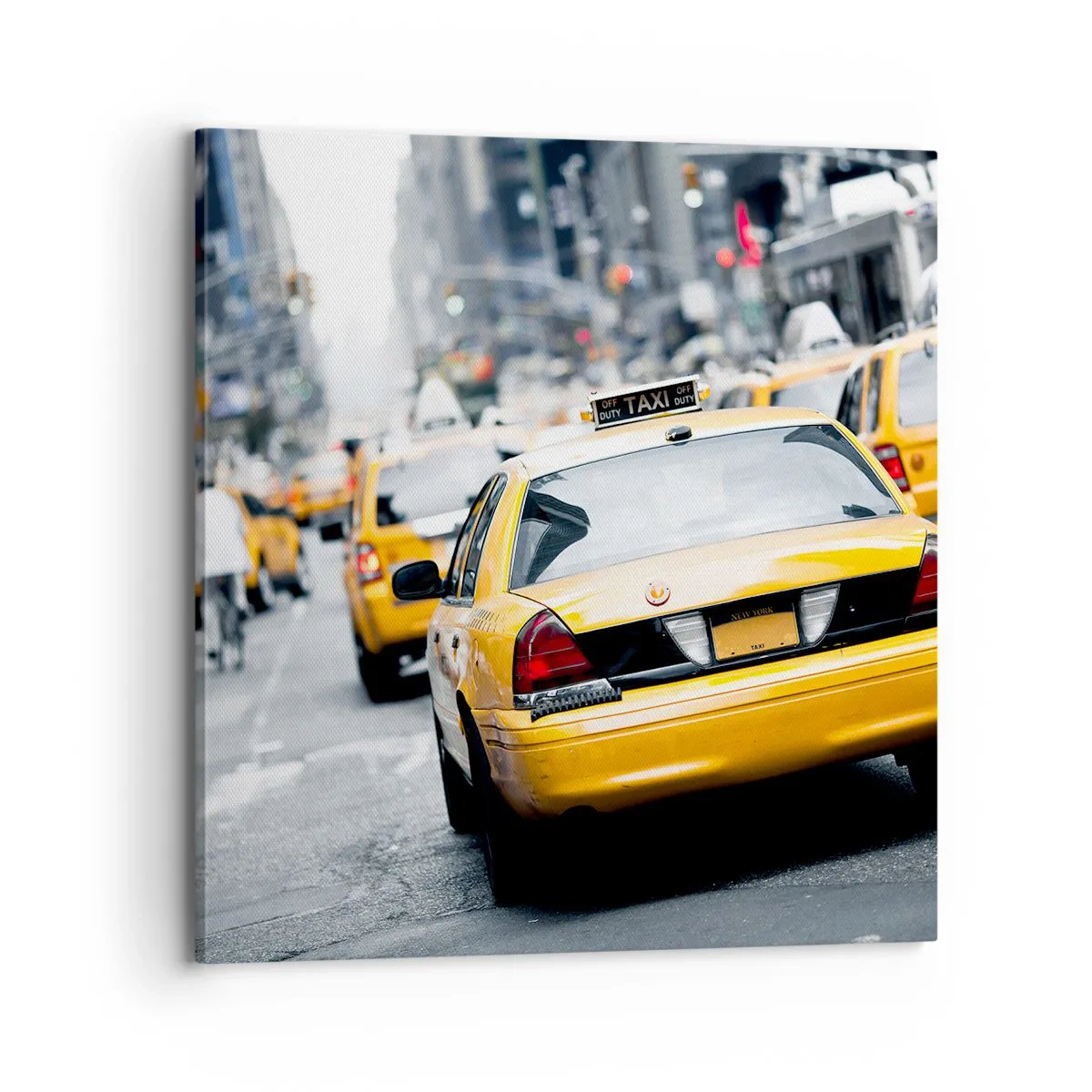 Cuadro sobre lienzo - Impresión de Imagen - Solo en esta ciudad - 70x70 cm