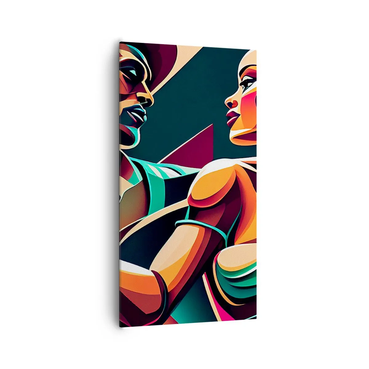 Cuadro sobre lienzo - Impresión de Imagen - Al ritmo del corazón - 65x120 cm