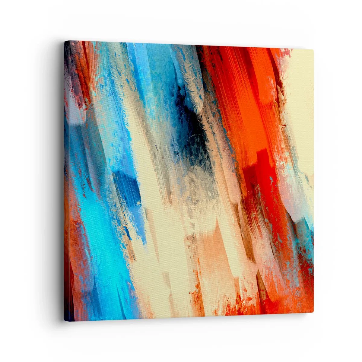 Cuadro sobre lienzo - Impresión de Imagen - Una cascada de colores - 30x30 cm