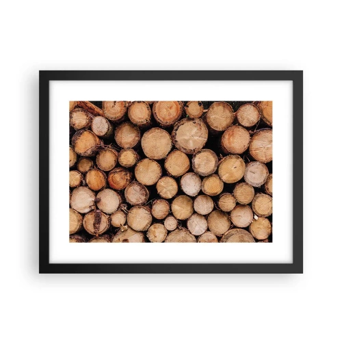 Póster en marco negro - Un nuevo comienzo - 40x30 cm