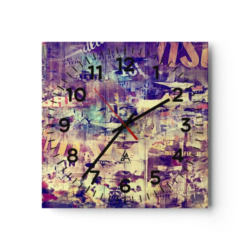 Reloj de pared - Reloj de vidrio - Y eso es todo lo que quedará - 30x30 cm