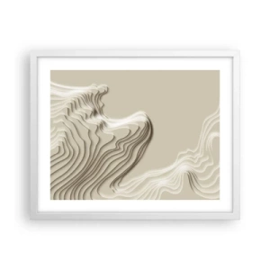 Póster en marco blanco - Topografía del arte - 50x40 cm