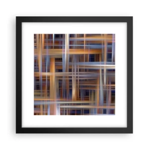 Póster en marco negro - Tejido de luz - 30x30 cm