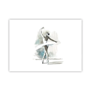 Póster - Encantada por un cisne - 70x50 cm