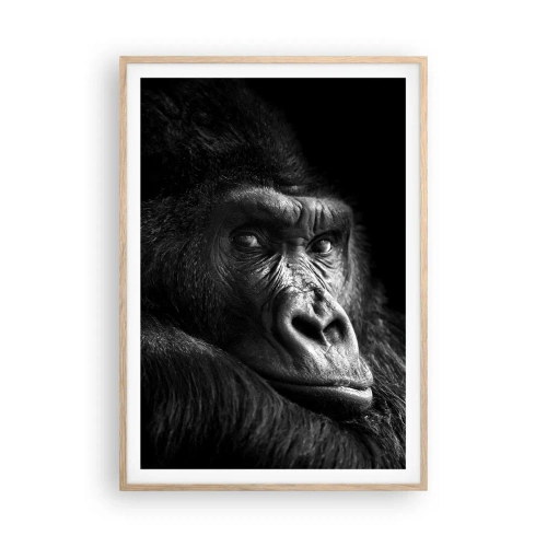 Póster en marco roble claro - ¿Y qué estás mirando? - 70x100 cm